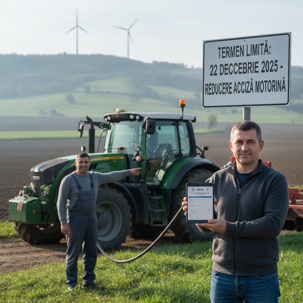 APIA primește cererile de finanțare pentru reducerea accizei la motorină până pe 22 decembrie 2025 inclusiv