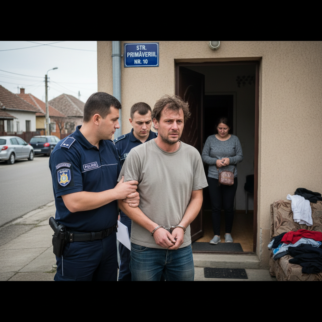 Bărbat reținut 24 de ore pentru încălcarea ordinului de protecție și agresiune împotriva soției în localitate