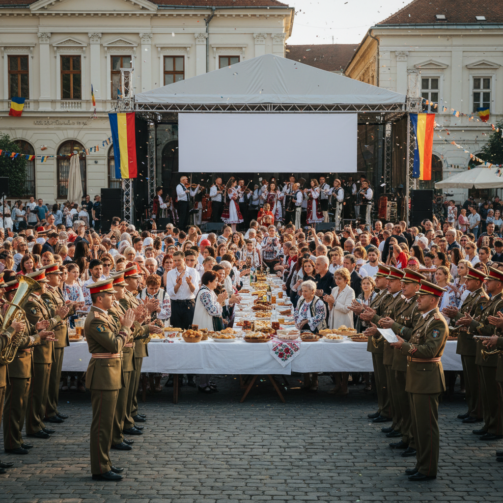 Ceremonii Militare, Masă Populară și Spectacol Artistic – Invitația Primăriei
