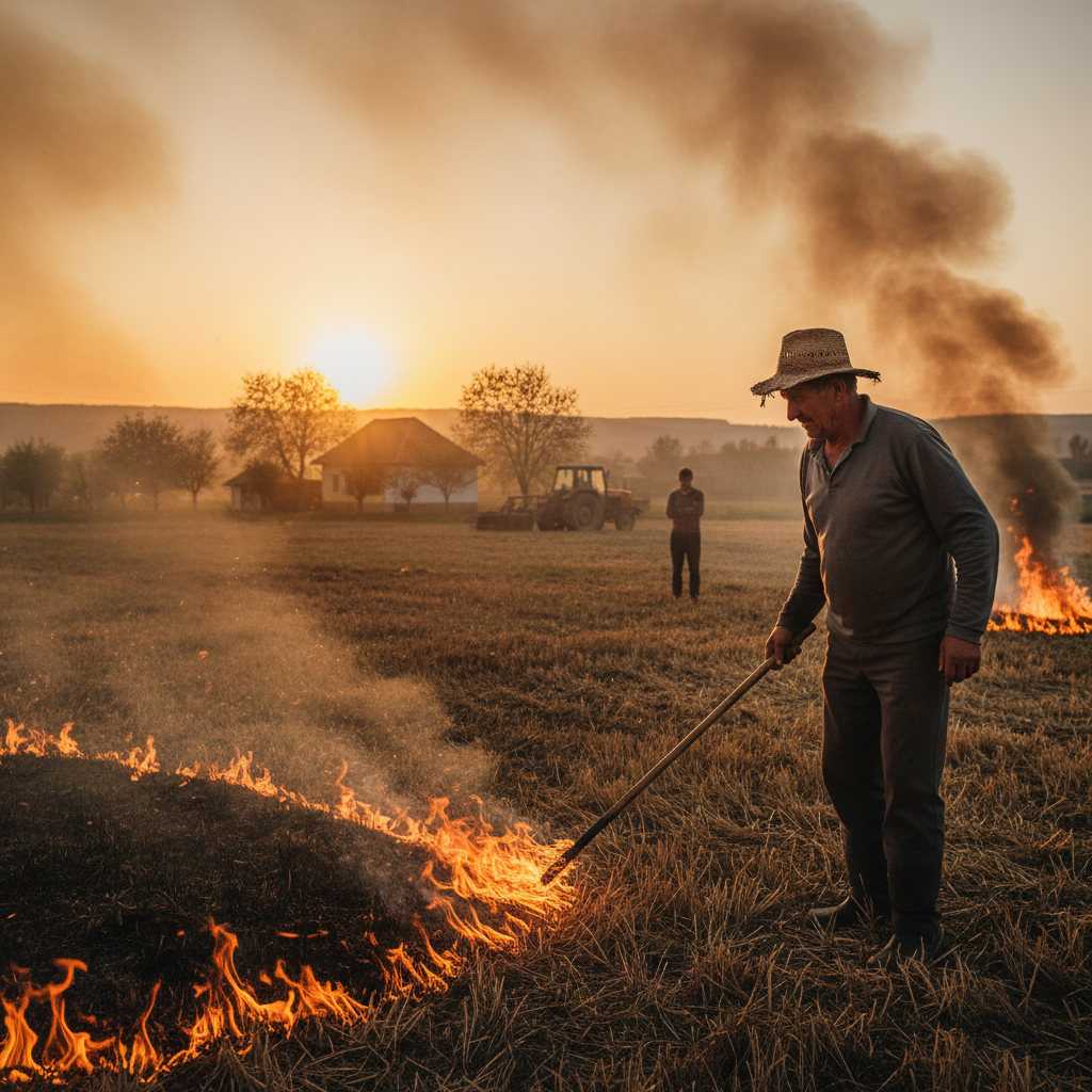 Fermierii care incendiază terenurile agricole intenționat vor fi excluși de la subvenții