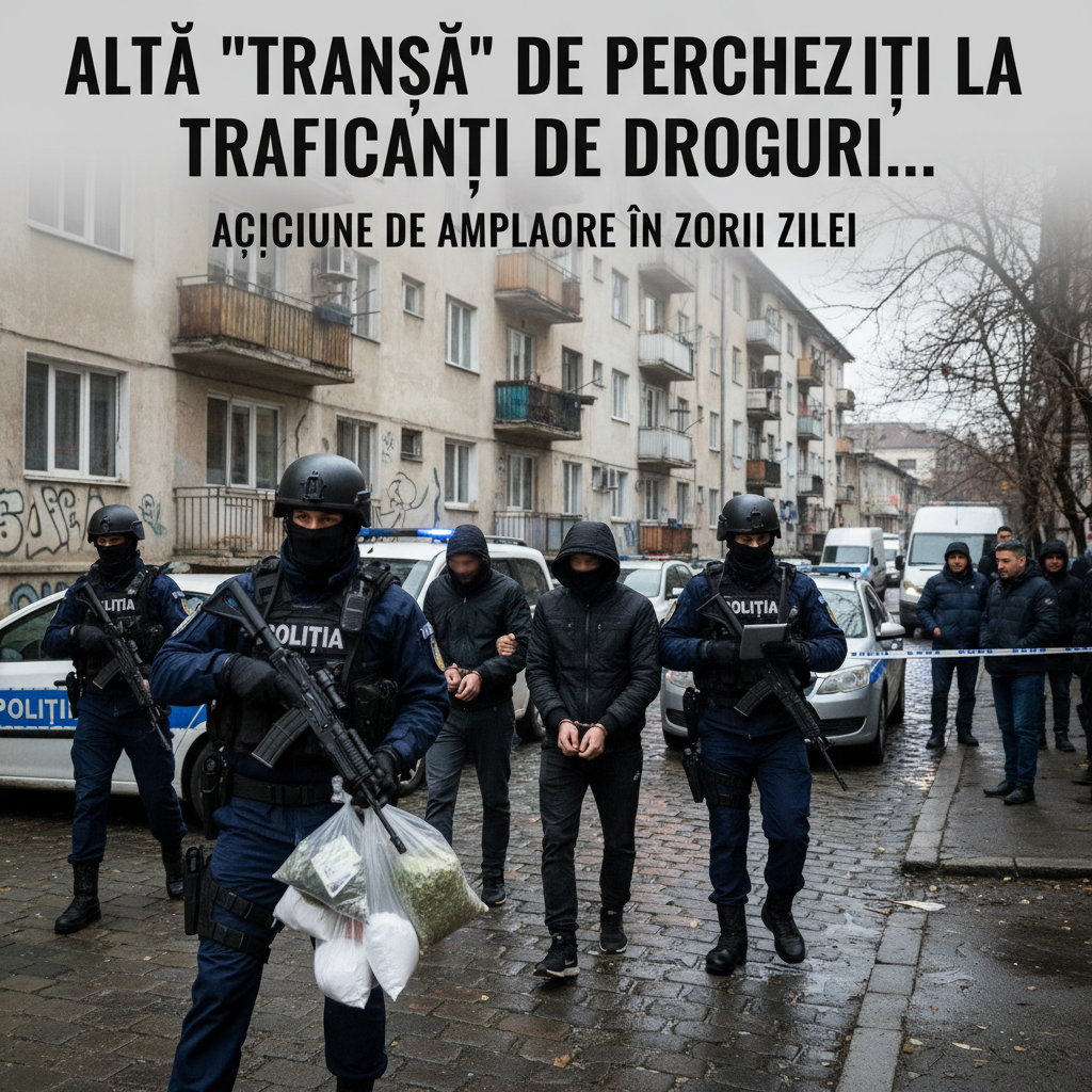 Noi percheziții la traficanți de droguri în orașul nostru