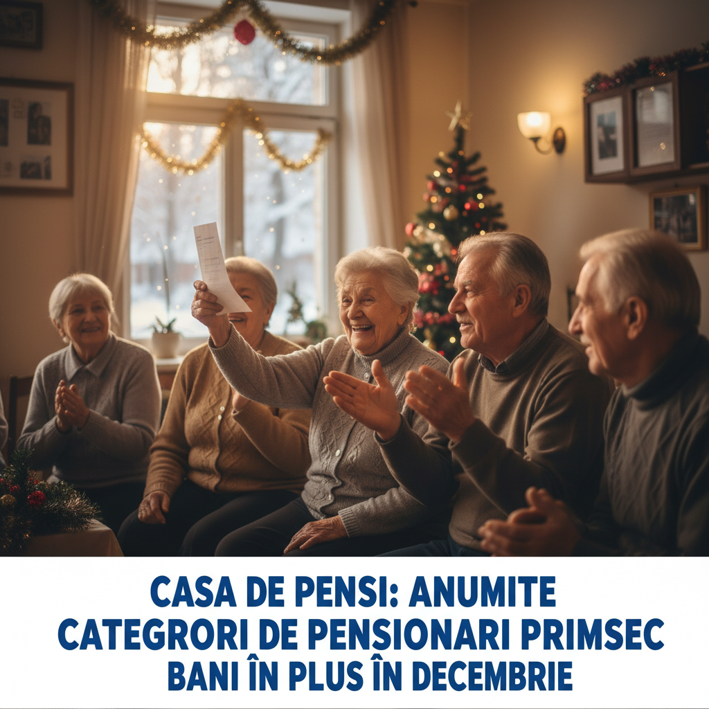 Pensionarii din anumite categorii primesc bani în plus în decembrie