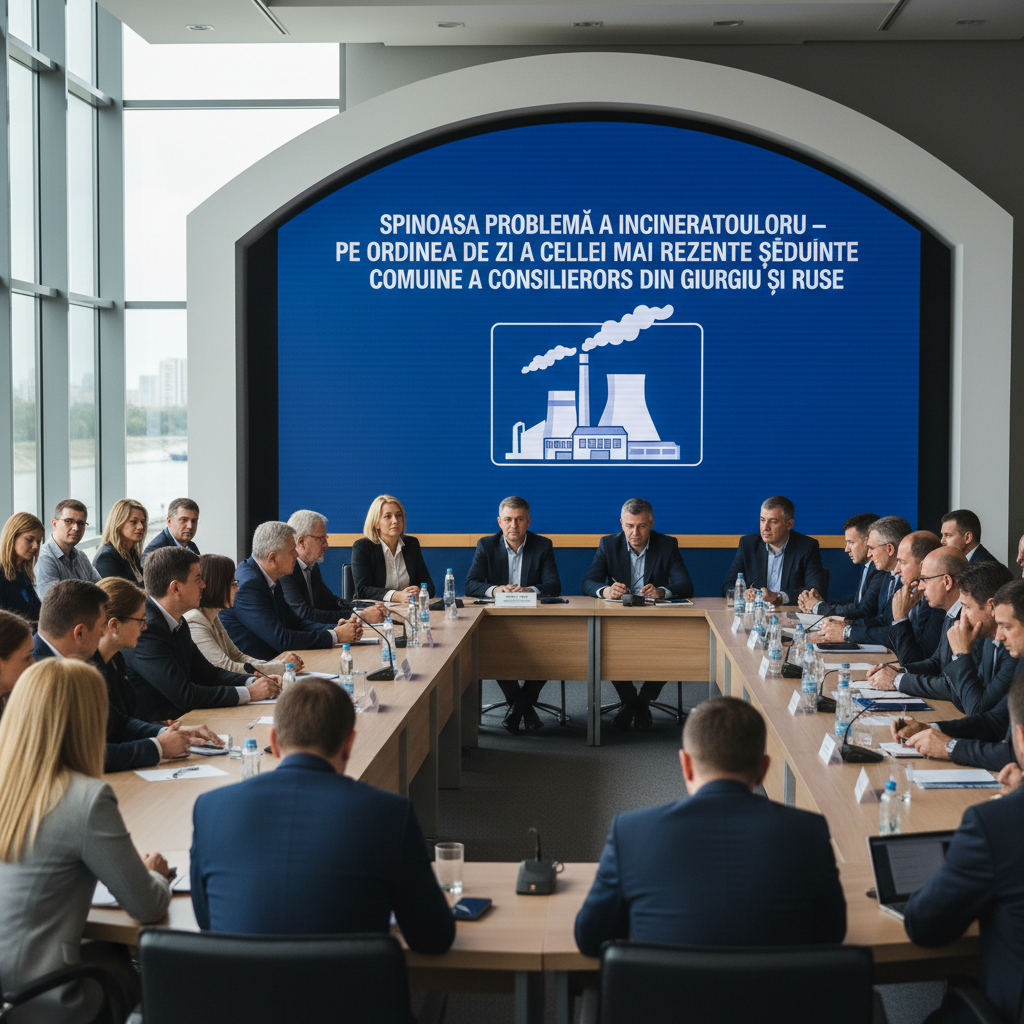 Problema Incineratorului, în Centrul Discuțiilor la Ultima Ședință Comună a Consilierilor din Giurgiu și Ruse
