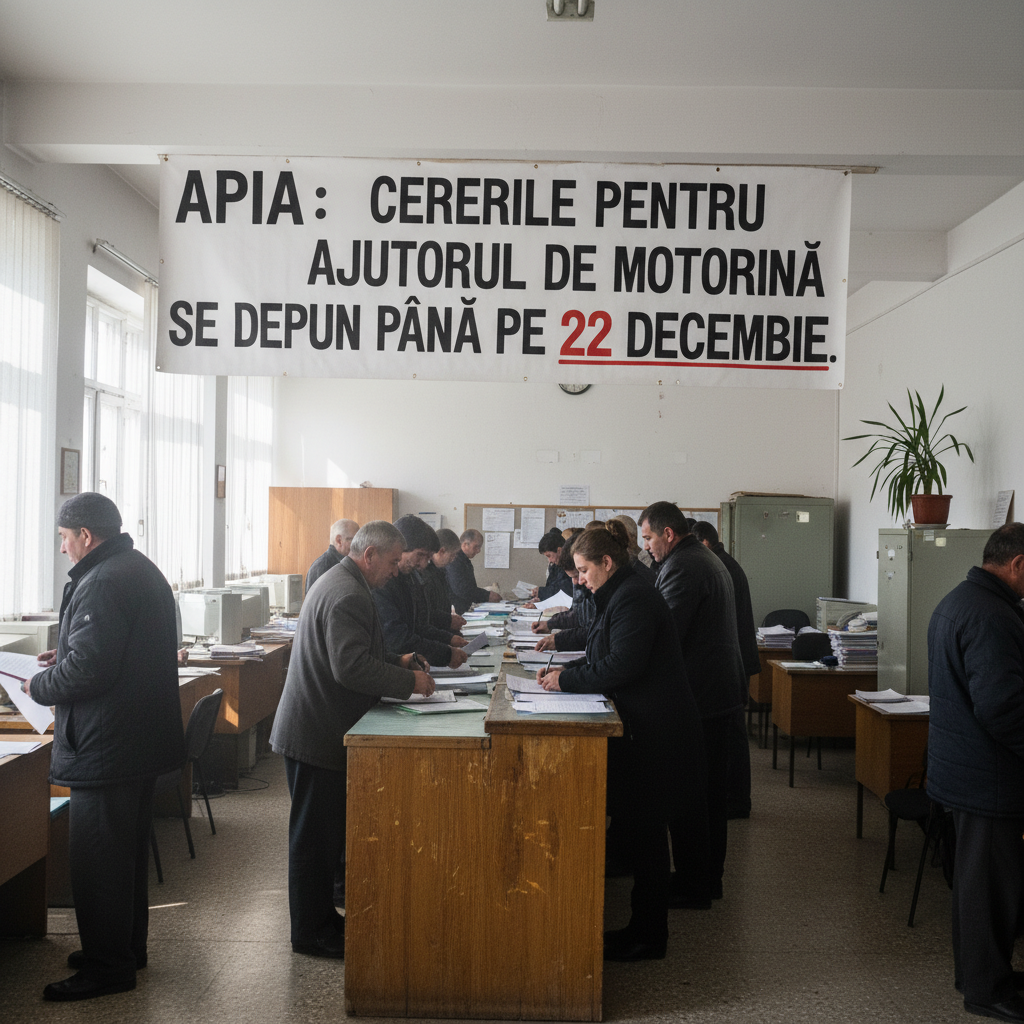 Termen limită 22 decembrie pentru depunerea cererilor de ajutor pentru motorină